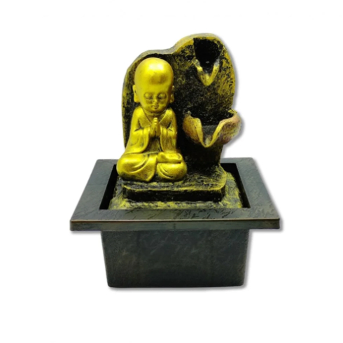 Imagem Fonte de Água Decorativa Infinita Relaxante com Bomba Regulável Cascata Zen Ambiente 110V