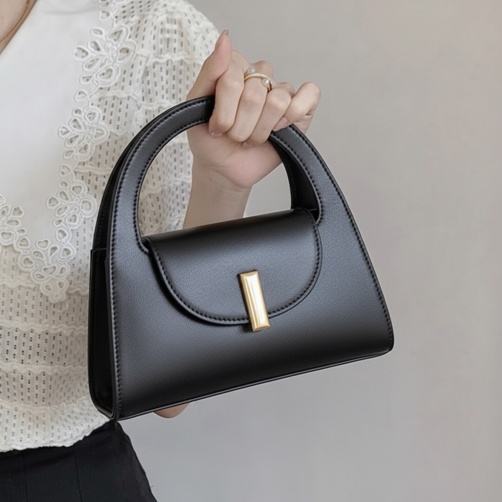 Bolsa Feminina Estruturada Luxo Mini Elegante Cabe Celular Acompanha Alça Transversal