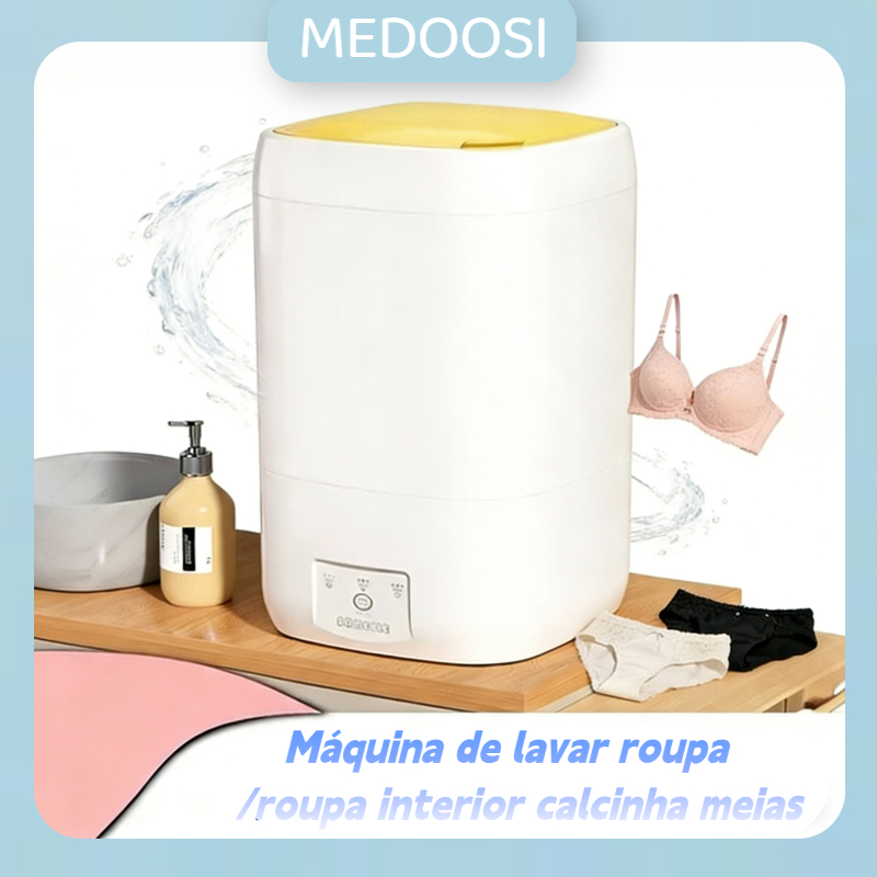 Mini máquina de lavar roupa 4 Litros portátil moderna máquina Máquina de Lavar Automática 110v/220v