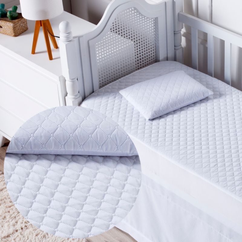 Protetor Impermeável Mini Berço 80x40x12 Micropercal Antialérgico Ajustável