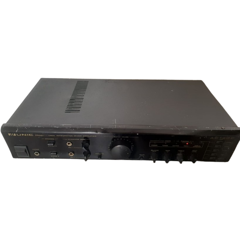 Amplificador Potência Unic Ac-1400 Mixer Integrado - Usado(Leia a Descrição)