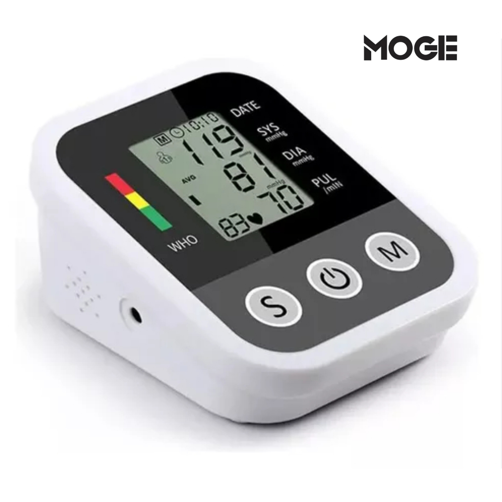Medidor de Pressão Digital de Braço com Voz | Automático LCD