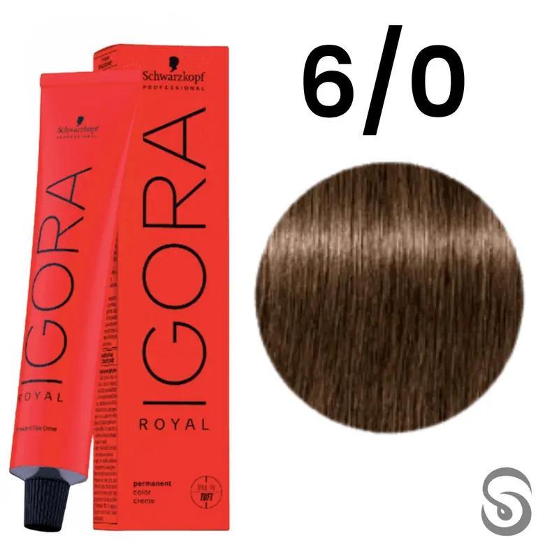 Schwarzkopf Igora Royal Coloração 6.0 Louro Escuro Natural 60g
