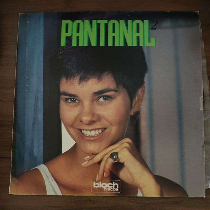 Disco de vinil (LP) com a trilha sonora da novela Pantanal, vol. 2,  1990