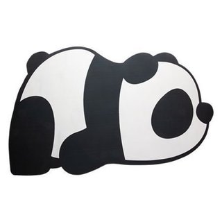 Tapete Banheiro OPEN BOX Antiderrapante Infantil Panda 79x47cm Absorvente Seca Rápido Terra Diatomácea