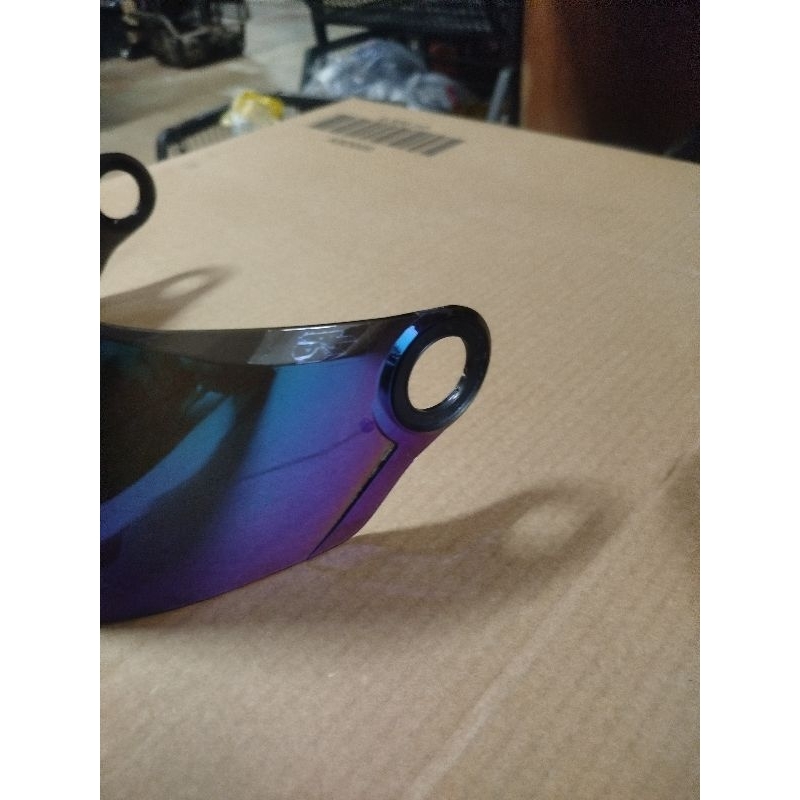 Viseira Capacete FW3 GT GTX LS2 FF358 FF396 Helt Strada Texx Double Vision Mormaii 310 Cristal / Iridium Blue