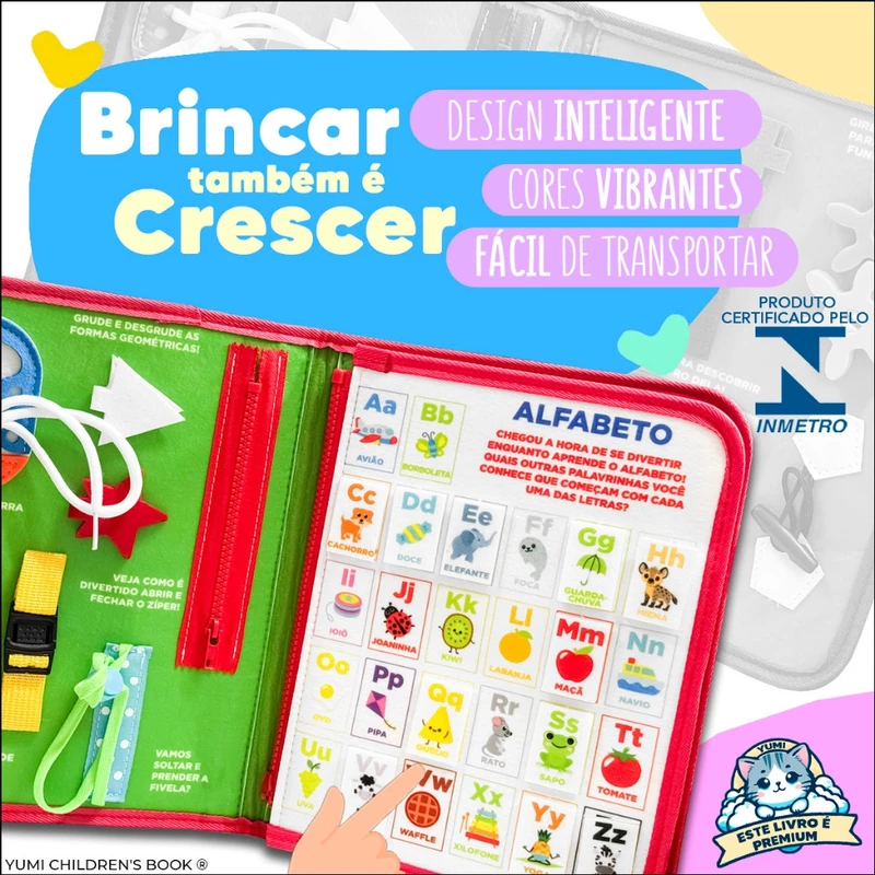 Livro Infantil Sensorial Montessori para Bebês e Crianças — foto 2
