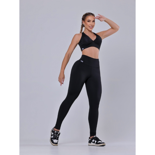 Promoçao Conjunto Fitness Feminino Basico Academia AQN SPORT Forro Duplo