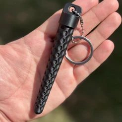 Chaveiro Tubo de Armazenamento Cápsulas Porta-Objetos WAVE Design Ondulado