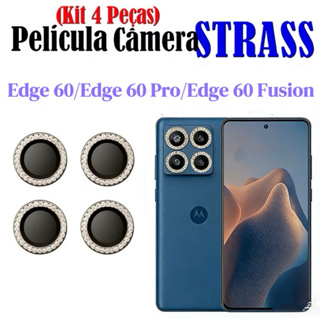 Kit (4 Pcs) Película Lente Câmera Brilho brilhante Diamante Para motorola Edge 60 Pro Fusion em Oferta na Shopee