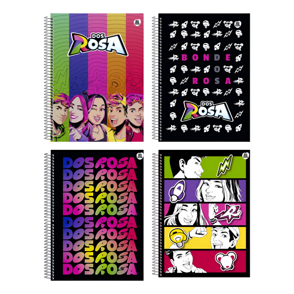 kit 4 Caderno Emily Vick Ketlen Void Leozinho Robson Dos Rosa Universitário Capa Dura 1 Matéria 80 Folhas Lançamento em Oferta na Shopee