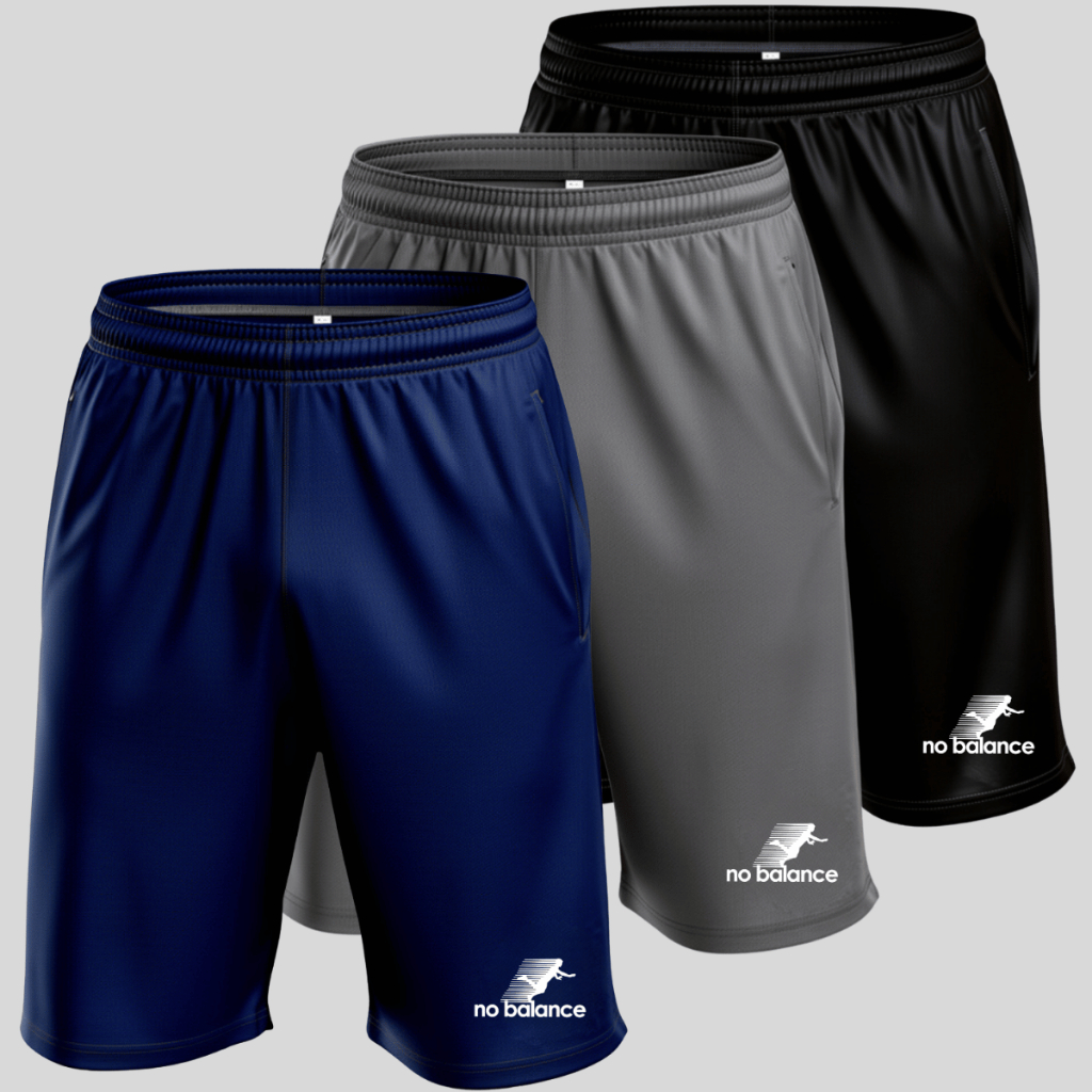 KIT 3 Bermudas Masculinas Short Chimpa Esportivo Dry Fit Para Academia Treino Corrida Confortavel