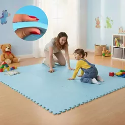 Kit 4 Placas Tapete Tatame Eva Proteção Infantil 60x60cm Tapete de Atividades Educativo Infantil