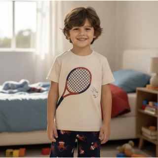 Rovitex Pijama Infantil/ Juvenil Masculino Brilha No Escuro 100% Algodão tamanho 12,14,16