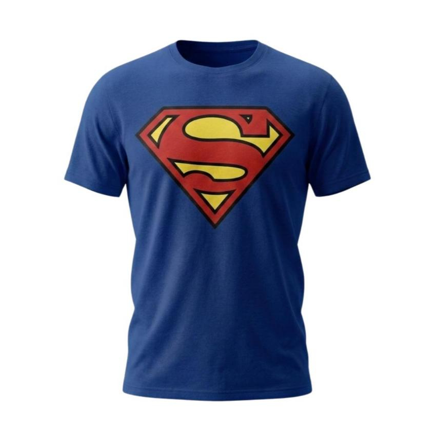 Camisa Super Man Infantil Masculina Camisa infantil e boné masculino , tecido algodão 30.1 , tecido macio de qualidade ,