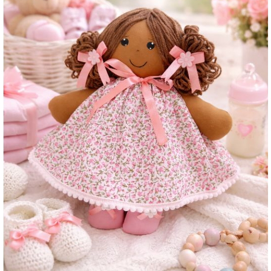 boneca de pano artesanal antialérgica de alta qualidade