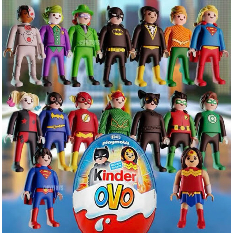 NOVO ESTOQUE - Colecionável Playmobil DC Kinder Ovo | Boneco Edição Limitada 2026