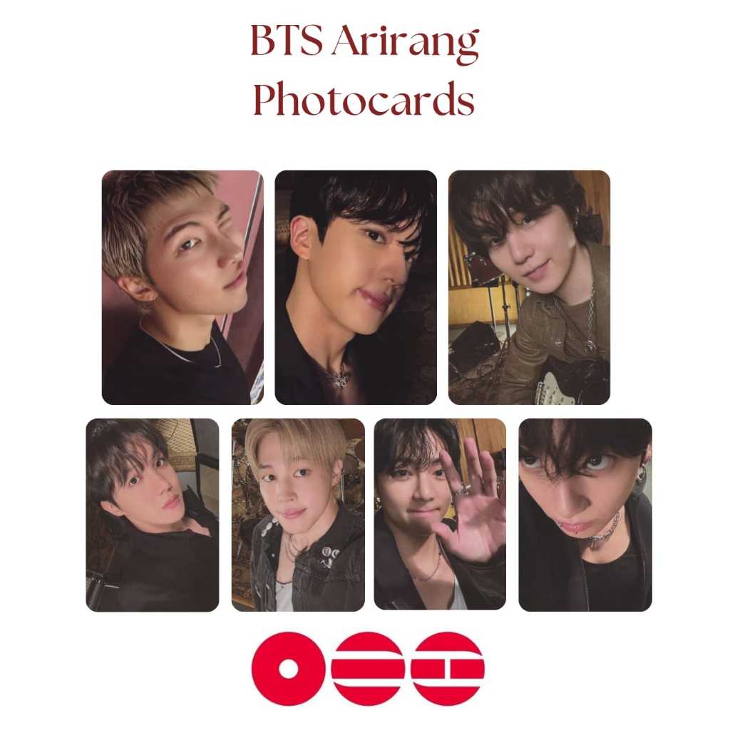 Photocards Fanmade BTS ARIRANG álbum. PHOTOCARDS plastificados ótima qualidade. concept photos BTS.