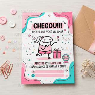 Folheto Agradecimento Cliente Chegou 10x7cm Panfleto Para Loja Shopee Instagram Marketing Pedido em Oferta na Shopee