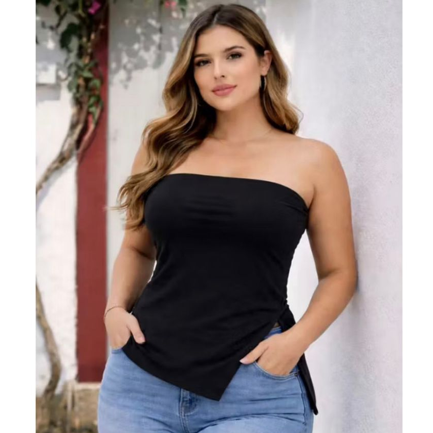 Blusa Bata Assimétrica Preta Feminina  Do P ao G3  Plus size Tendencia, Conforto e Caimento Perfeito em Oferta na Shopee