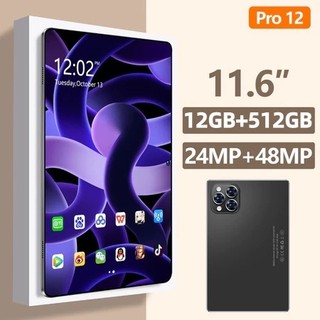 【Promoção por tempo limitado】Galaxy Tablet PC Pro12 MAX 12GB +512GB apresenta 5G e Dual SIM 11.6polegadas Tablet celular