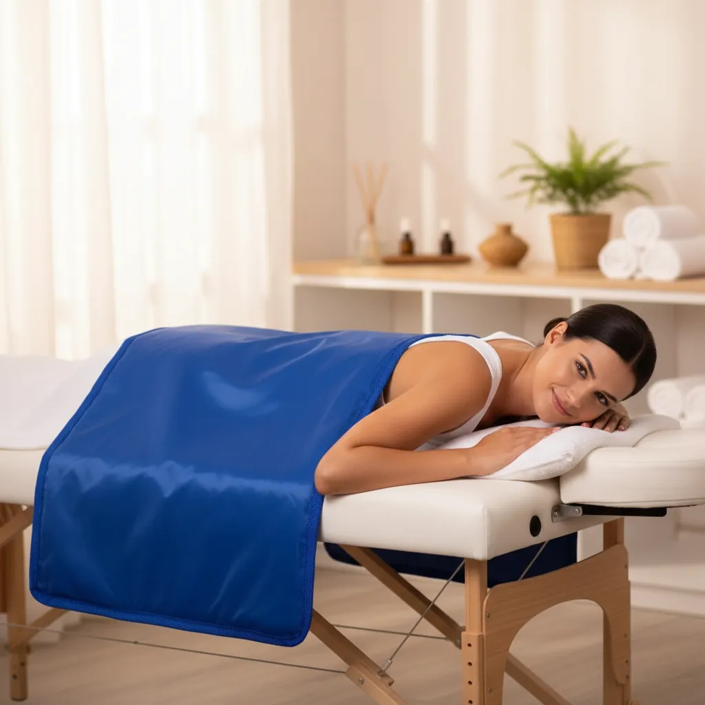 Manta Térmica Elétrica Estética Corporal Massagem Infravermelho 140x60 cm