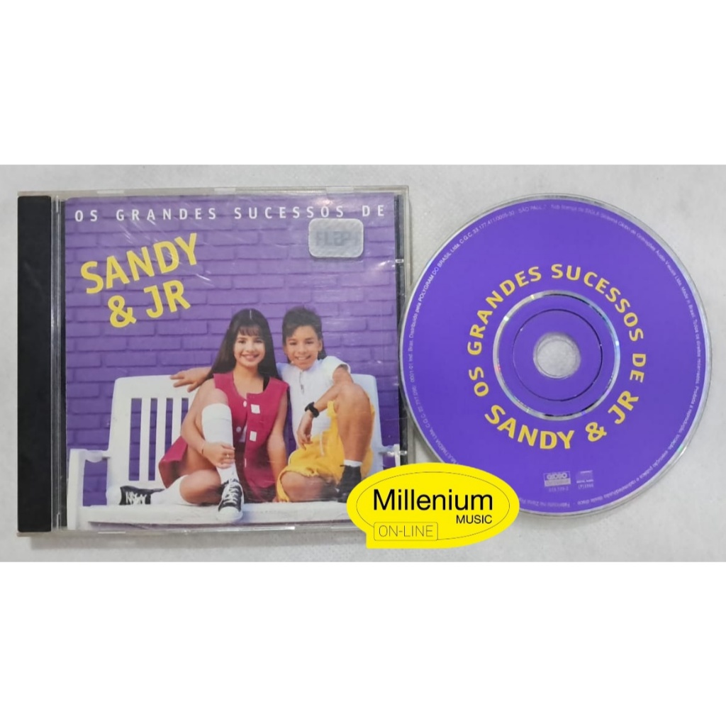 CD Sandy & Júnior Grandes Sucessos de Sandy & Jr 1996 Original Gravadora Colecionador Ótimo Estado