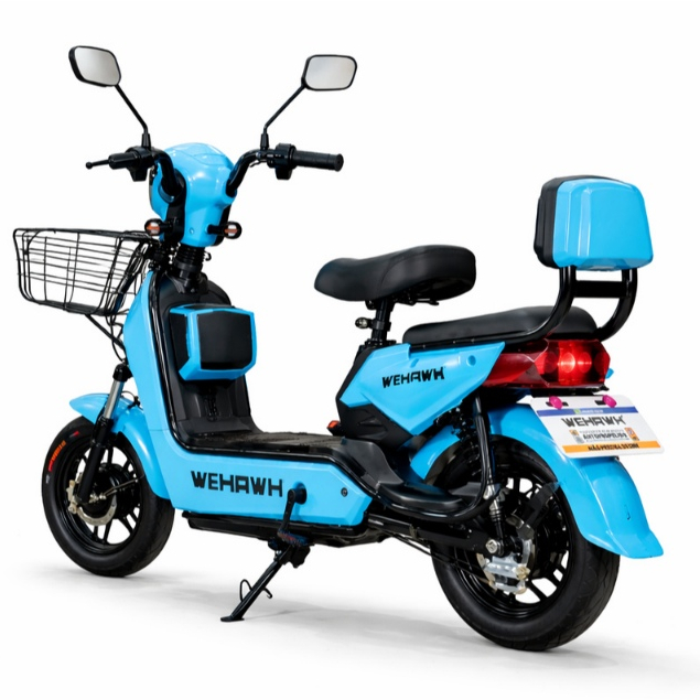 Bicicleta Scooter Eletrica Basket Wx-03 Wehawk 500w Bat 48v 12ah Sem CNH, Bateria Chumbo Removível