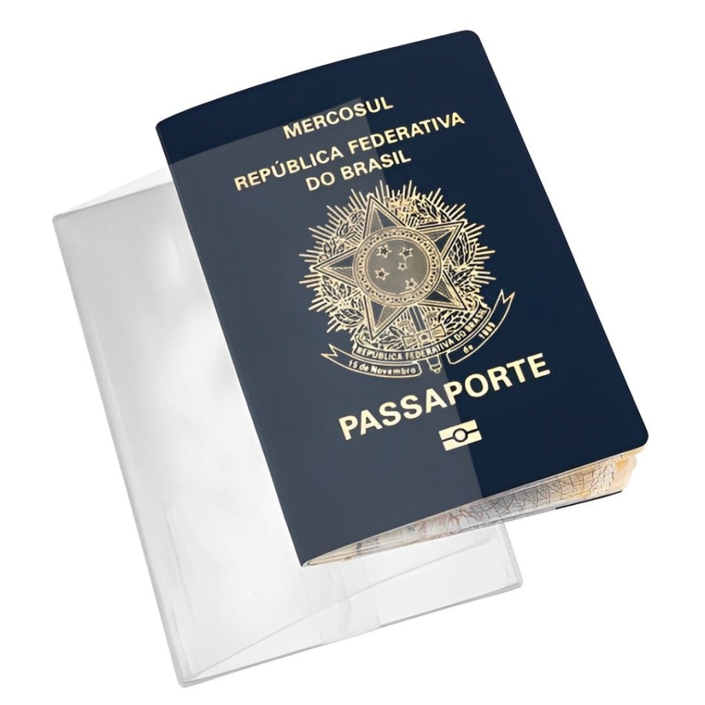 Capa para Passaporte Kit Com 2 ou 4 Transparente Protetor Impermeável