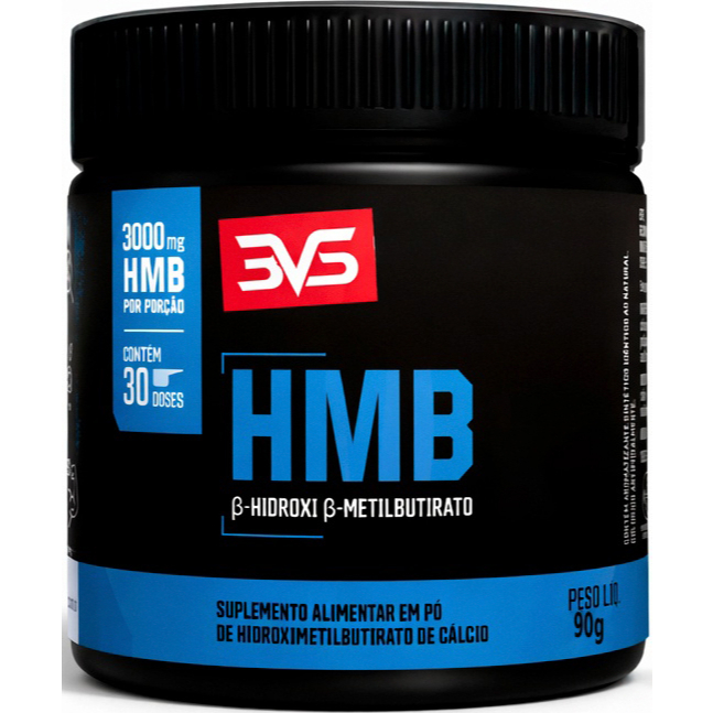 HMB 3000mg em Pó Fórmula de Máxima Pureza Força Recuperação Muscular 30 Doses 3VS Nutrition