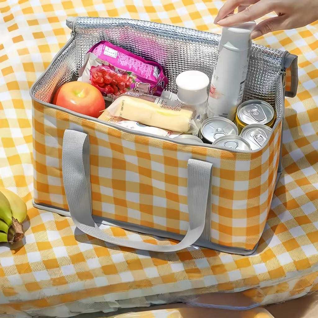 BOLSA TERMICA PORTATIL 12L CESTA DOBRAVEL COOLER SACO PIQUINIQUE IMPERMEAVEL ECOLOGICA CAMPING CORES SORTIDAS