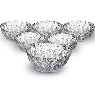 Jogo 12 Tigelas Em Vidro Para Sobremesa Bowl Petisqueira Sorvete Doces em Oferta na Shopee