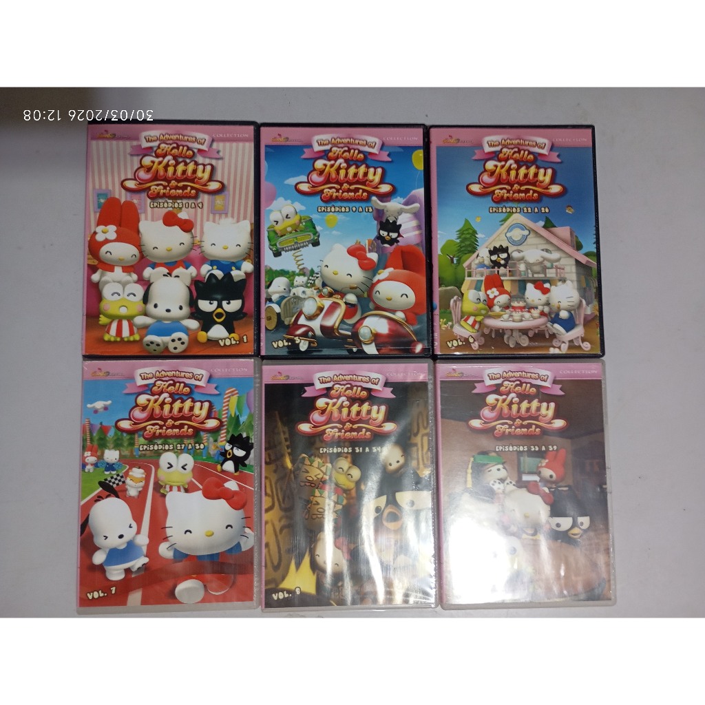 Dvd The Adventures of Hello Kitty e Friends (6 dvd)
