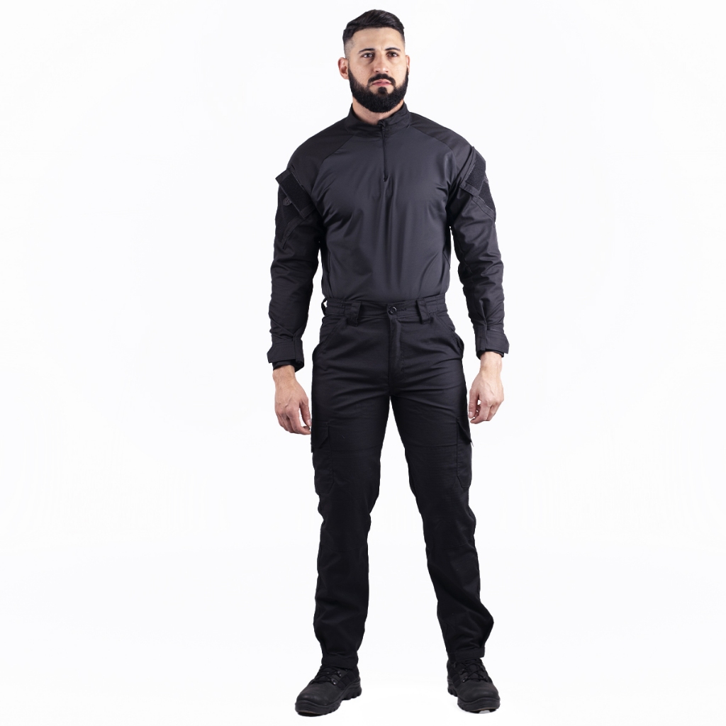 Farda Tática Calça Rip Stop E Camisa Combat Shirt Militar Reforçada Use Tático