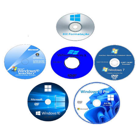 CD DVD WINDOWS 11 10 8.1 7 & XP