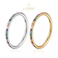 Piercing Argola Segmentada Aço CirúRgico ZircôNia Colorida