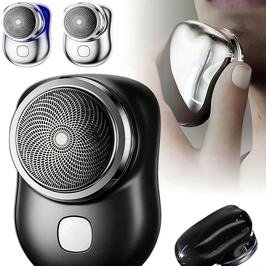 Mini Barbeador EléTrico PortáTil À Prova D'áGua TIPO-C Aparador De Barba De Bolso Promoção em Oferta na Shopee