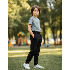 Calça De Moletom Infantil Lisa Jogger Moletinho Unissex Tamanho 6,8,10,12,14