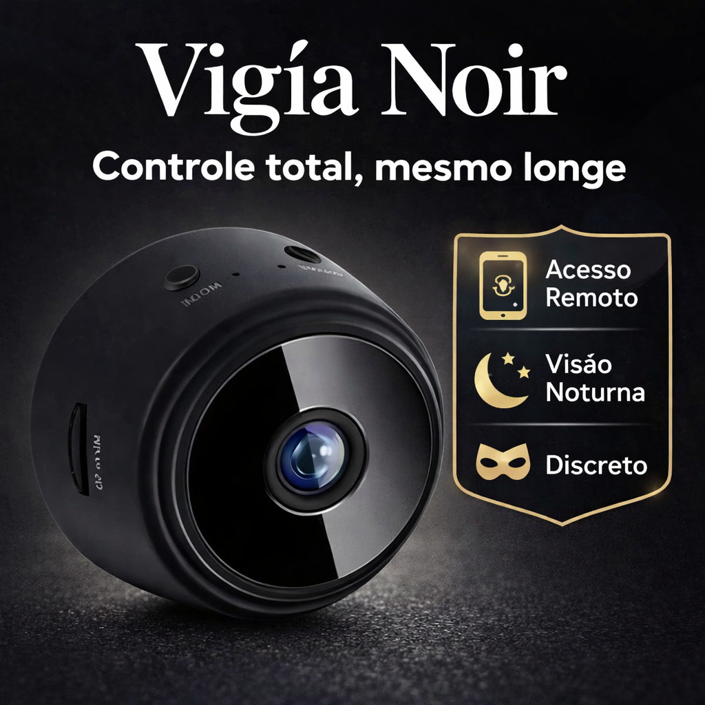 Câmera Segurança WiFi A9 Mini HD Visão Noturna Gravador De Voz  Sem Fio Monitoramento Pelo Celular Discreta