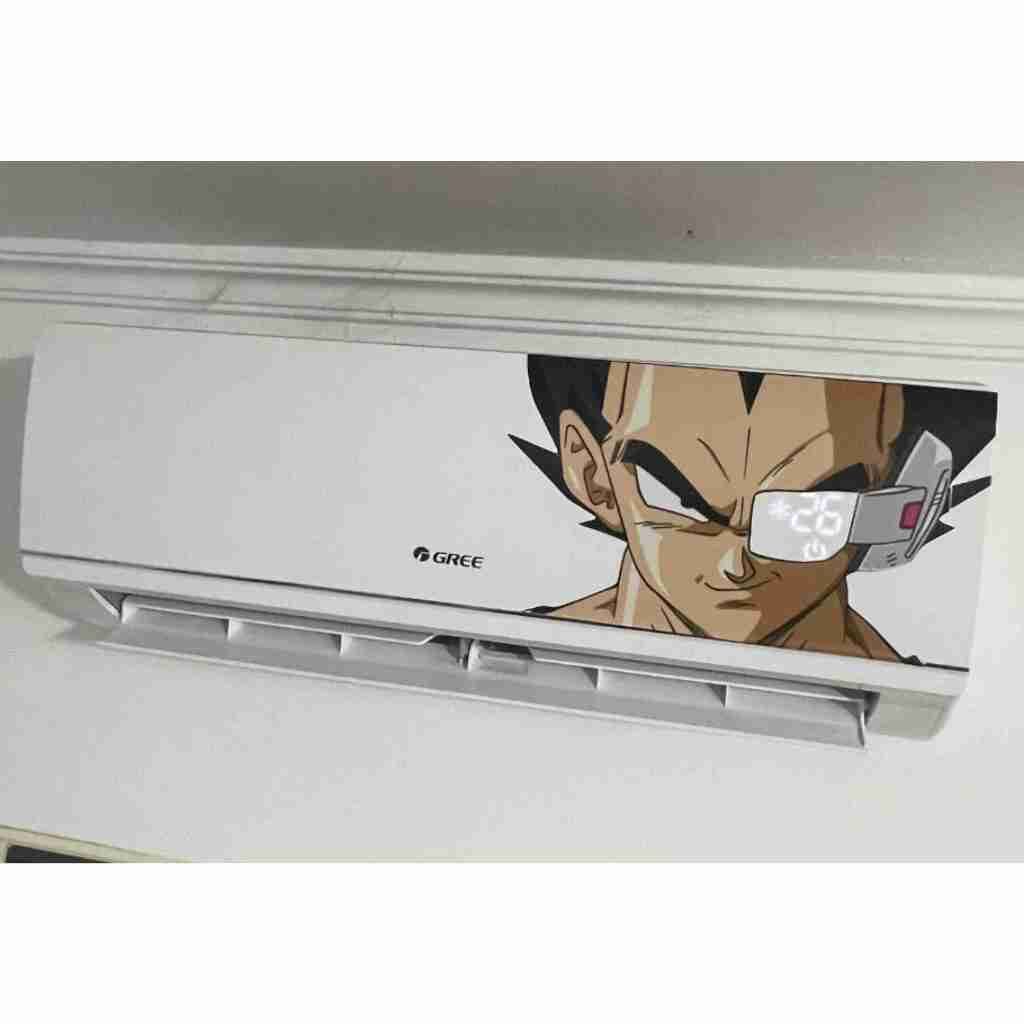 Adesivo Vegeta Dragon Ball Z para Ar Condicionado | Decoração em Oferta na Shopee