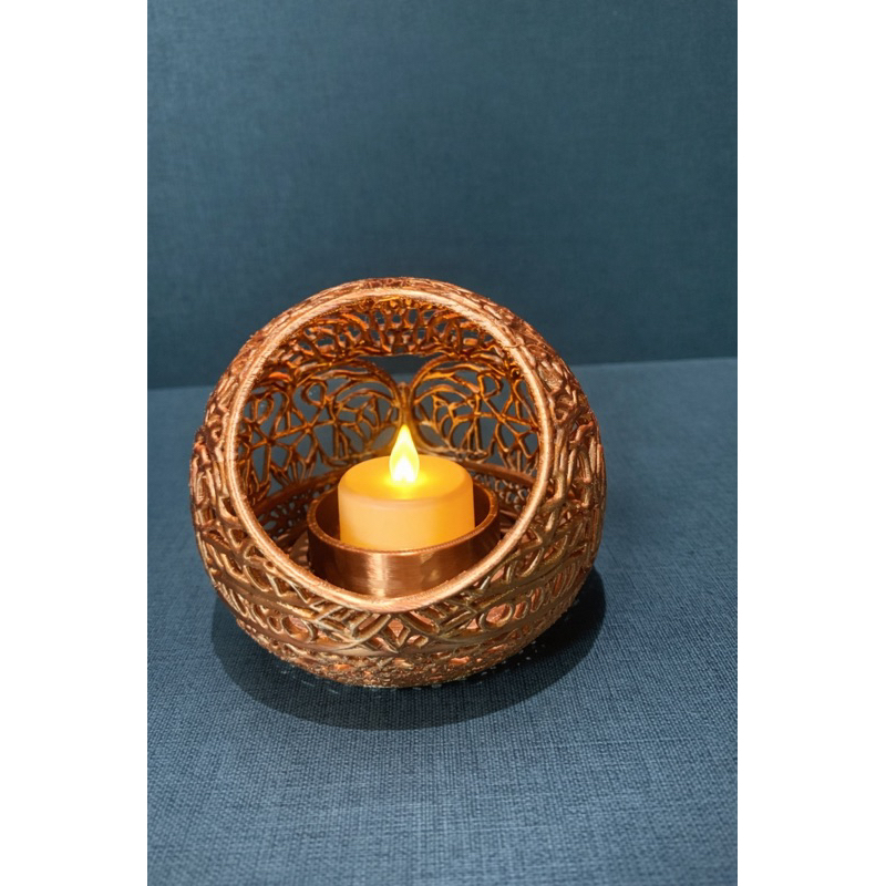 Imagem Porta Vela LED Árvore da Vida | Luminária Decorativa Zen Espiritual Luz Ambiente Presente Relaxante