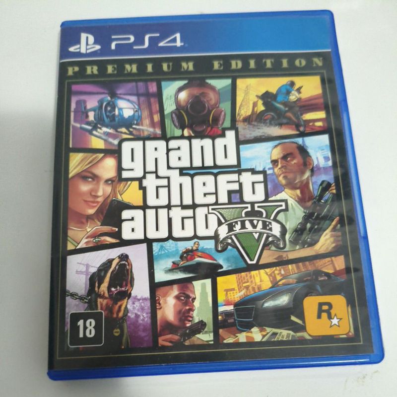 GTA V Premium Edition PS4 usado sem manual