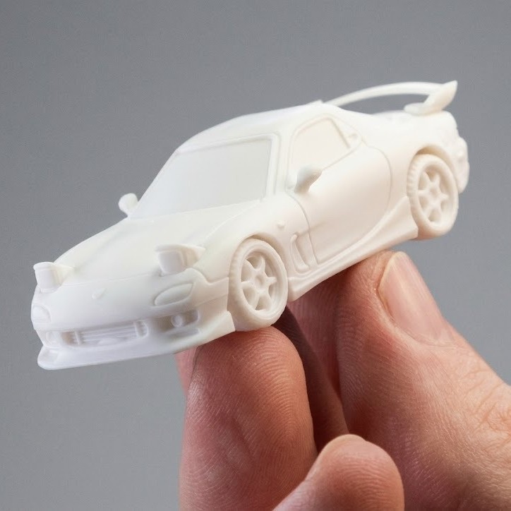 Carrinho Mazda RX-7: Kit de Destacar e Montar - 1/64