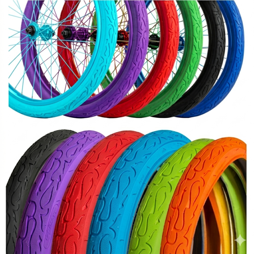 Pneu Bicicleta Aro 26x2.125 Paco Fuego Balão Tipo Flame Fire Slick Bike Urbano Manobra