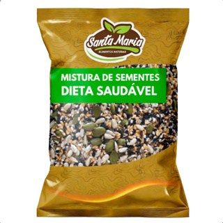 Mix de Sementes Low Carb Premium Chia Linhaça Abóbora Girassol e Gergelim 200g 500g 1kg Nuts Premium em Oferta na Shopee
