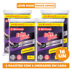 Kit 16 Esponjas Multiuso Diamond EsfreBom Bettanin