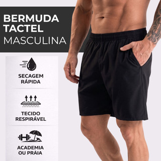 BERMUDA TACTEL MASCULINA COM ELASTANO mauricinho