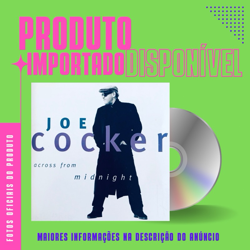 CD IMPORTADO JOE COCKER - ACROSS FROM MIDNIGHT