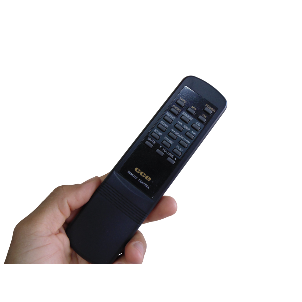 Controle Remoto aparelho de som CCE Antigo, Original e Novo.