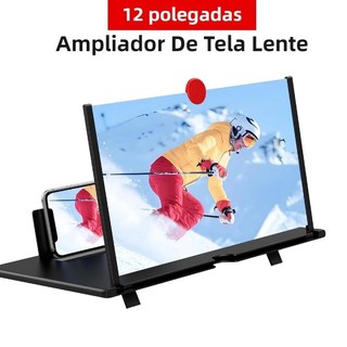 Ampliador de Tela para Celular 12 Polegadas, Lupa Aumentadora Dobrável para Filmes e Víde…